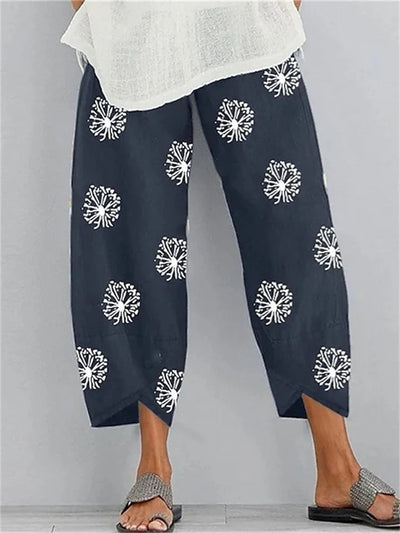 Pantalón Casual Estiloso con Encantador Estampado Angela
