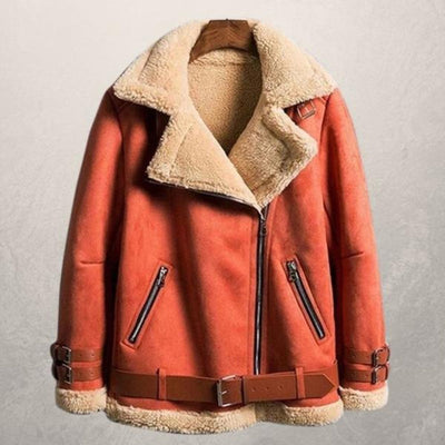 Chaqueta biker de ante sintético Hilaria - Estilo y comodidad en cada detalle
