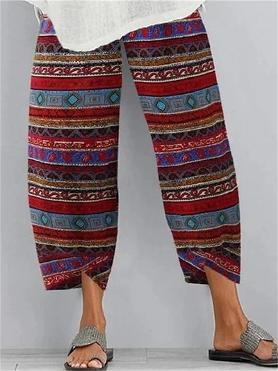 Pantalón Casual Estiloso con Encantador Estampado Angela