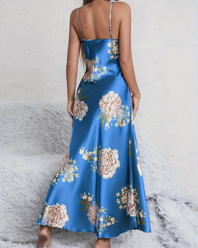 NIRA™ | Camisón con estampado de flores y tirantes de espagueti
