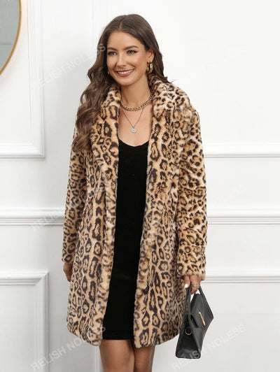 Loisa | Abrigo de invierno para mujer de leopardo