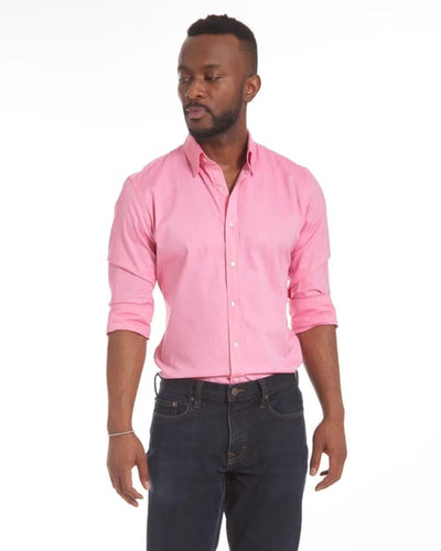 Camisa Oxford elástica con botones