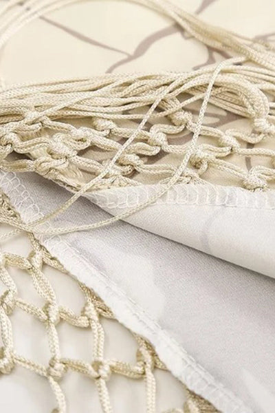 Erika - Vestidos Asimétricos con Cuello en V y Encantadoras Borlas en Forma de Corazón