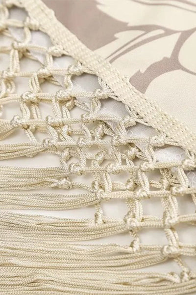 Erika - Vestidos Asimétricos con Cuello en V y Encantadoras Borlas en Forma de Corazón
