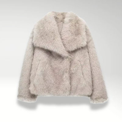 Luxora™ | Abrigo de piel cálido y lujoso con gran cuello