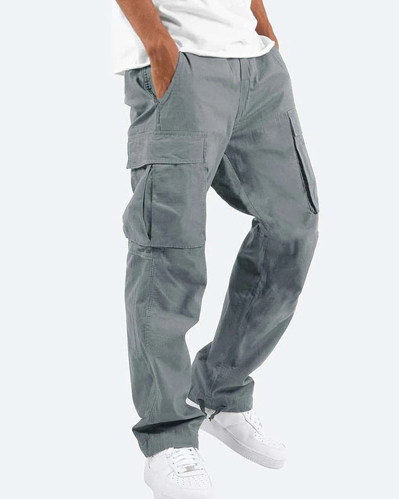 Pantalón Cargo Informal para Hombres con Grandes Bolsillos y Estilo Elegante