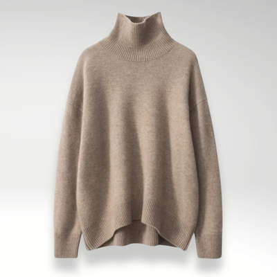 Luxora™ | Comodidad Última: Suéter de Cachemira Suave con Cuello Estiloso