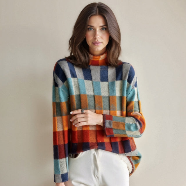Pullover de Cuello Alto en Cachemira Luxe