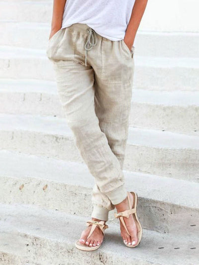 Diana - Pantalones de Verano Ajustables con Estilo
