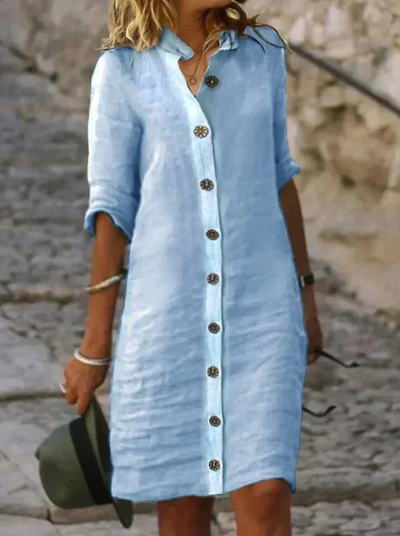Vestido Casual de Algodón Alissa - Comodidad y Estilo en Uno