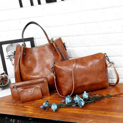 Bolso Retro Gerhild de Cuatro Elegantes Piezas