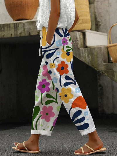 Pantalones Casual Estampados para Mujer de Silvia - Estilo y Confort en Cada Paso