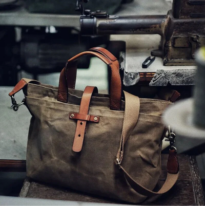 Bolsa Heirloom de lona encerada: Estilo y Durabilidad en Uno