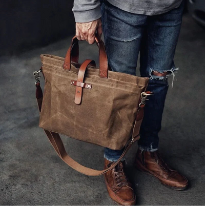 Bolsa Heirloom de lona encerada: Estilo y Durabilidad en Uno