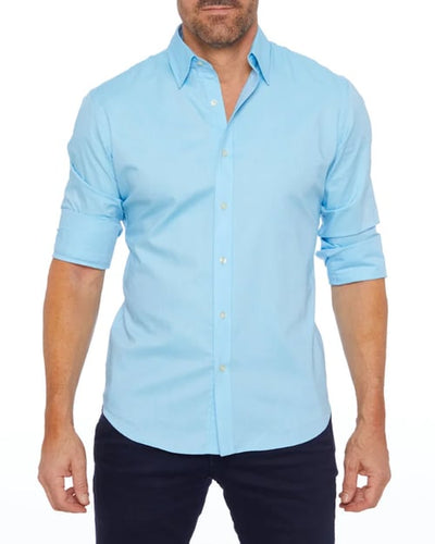 Camisa Oxford elástica con botones