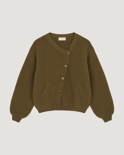 Bomber tejida Eleonora oliva