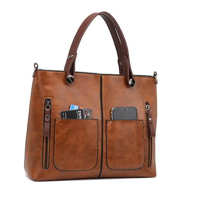 Bolso bandolera vintage de piel para mujer Elise: estilo y elegancia atemporal