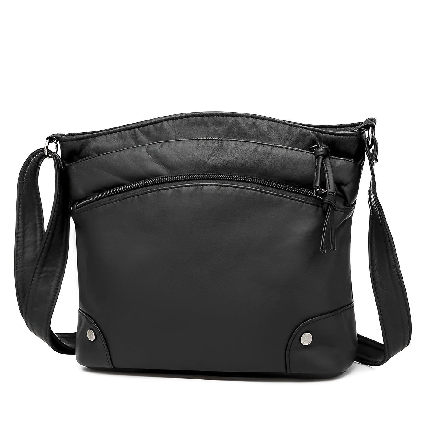 Bolso casual Elfriede: Amplio, elegante y de suave cuero liso
