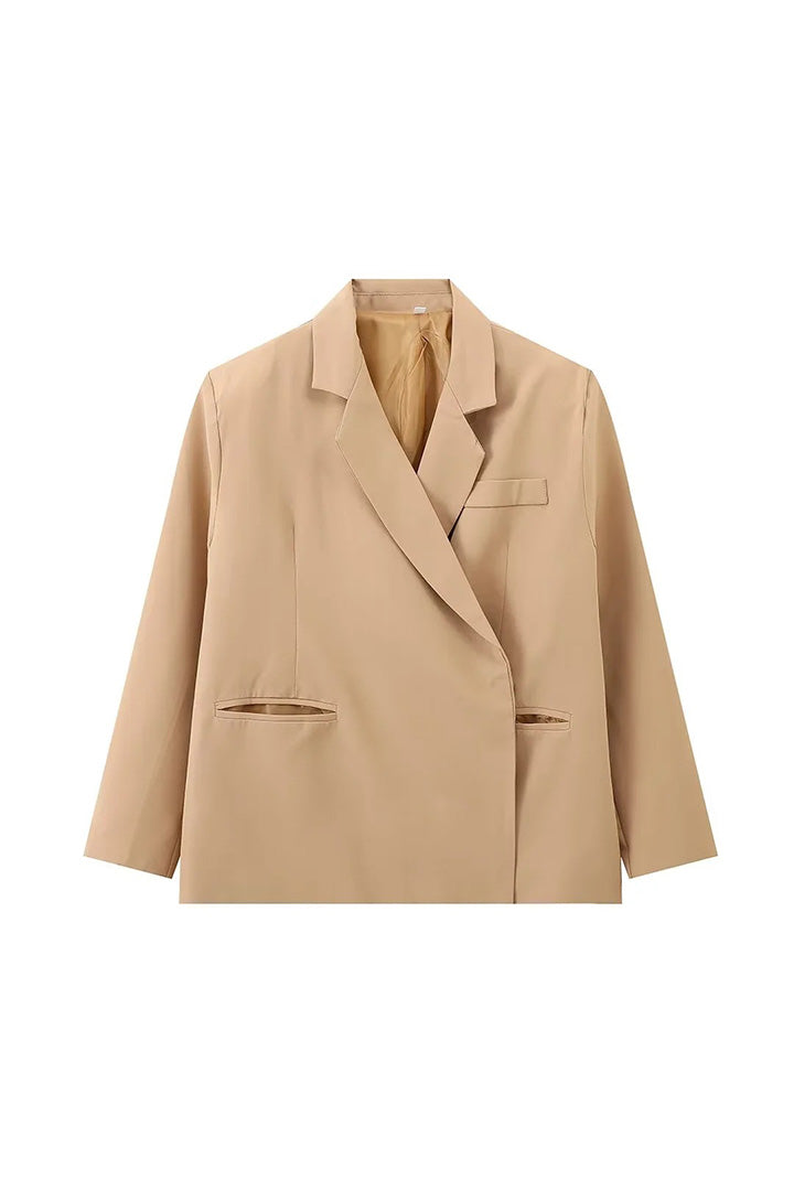 Blazer de gran tamaño con abertura