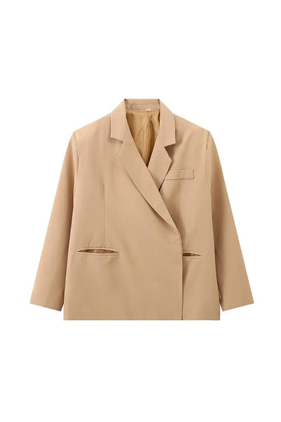 Blazer de gran tamaño con abertura