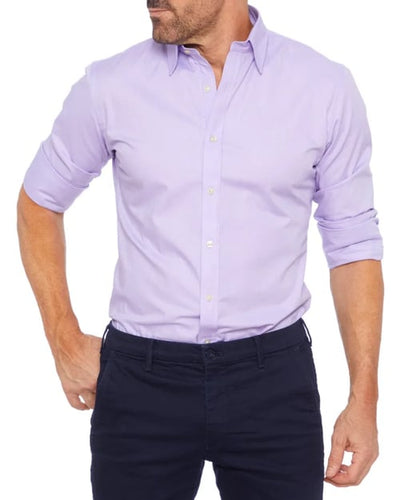 Camisa Oxford elástica con botones