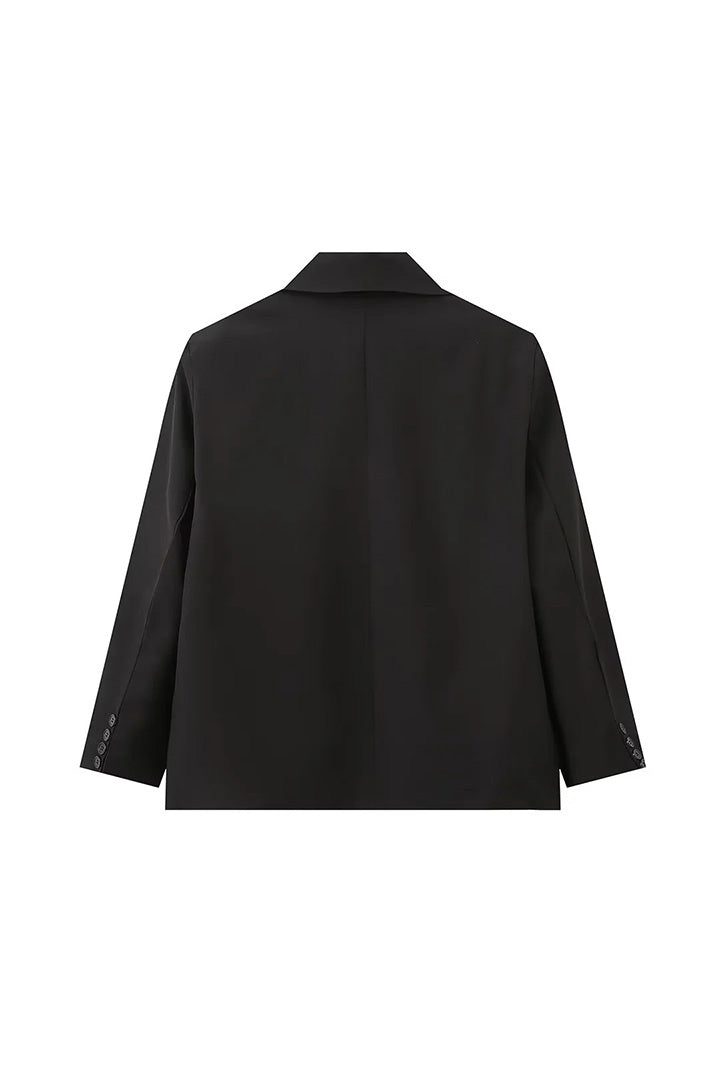 Blazer de gran tamaño con abertura