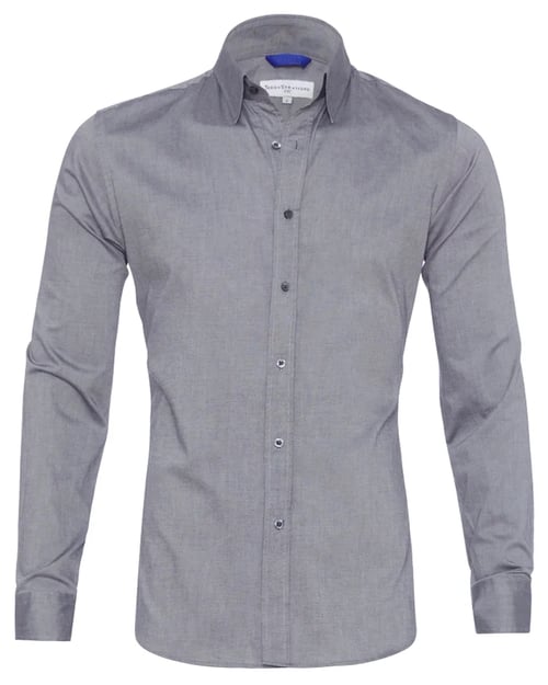 Camisa Oxford elástica con botones