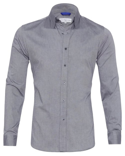 Camisa Oxford elástica con botones