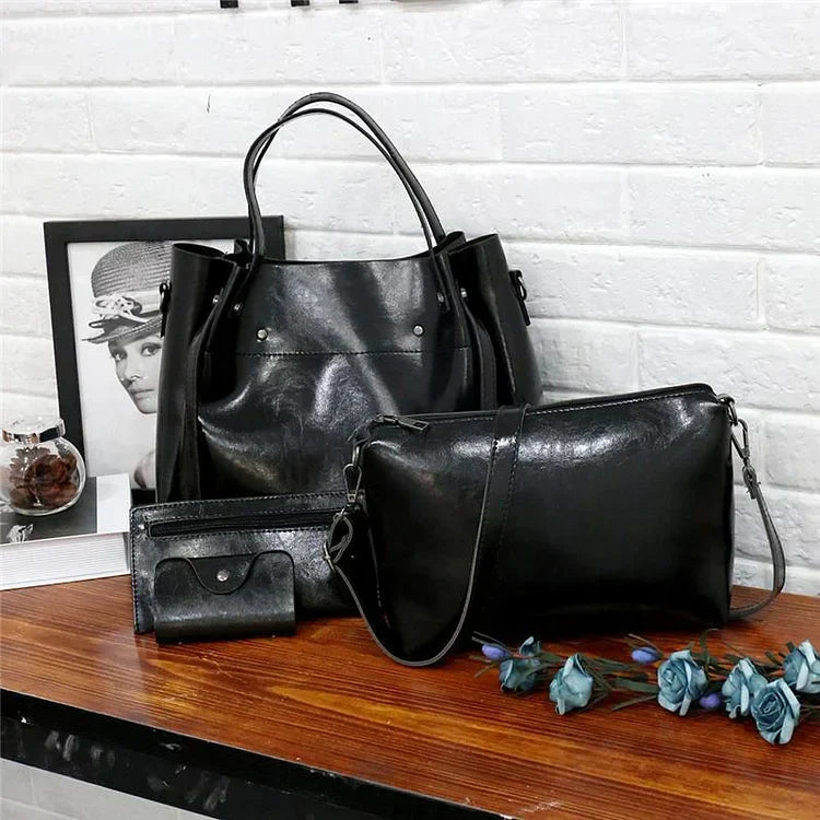 Bolso Retro Gerhild de Cuatro Elegantes Piezas