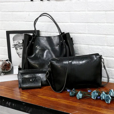 Bolso Retro Gerhild de Cuatro Elegantes Piezas