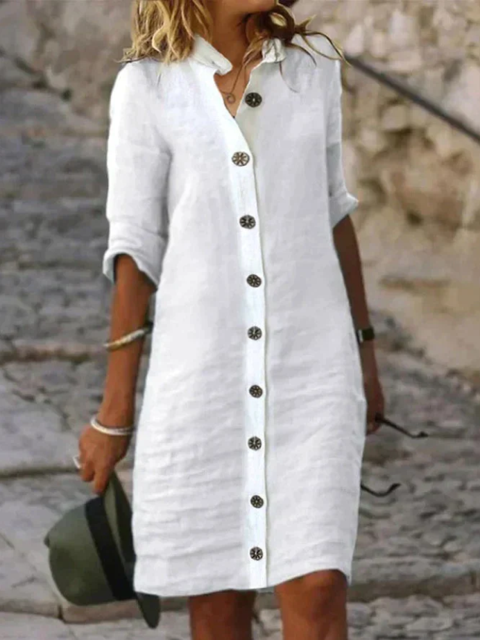 Vestido Casual de Algodón Alissa - Comodidad y Estilo en Uno
