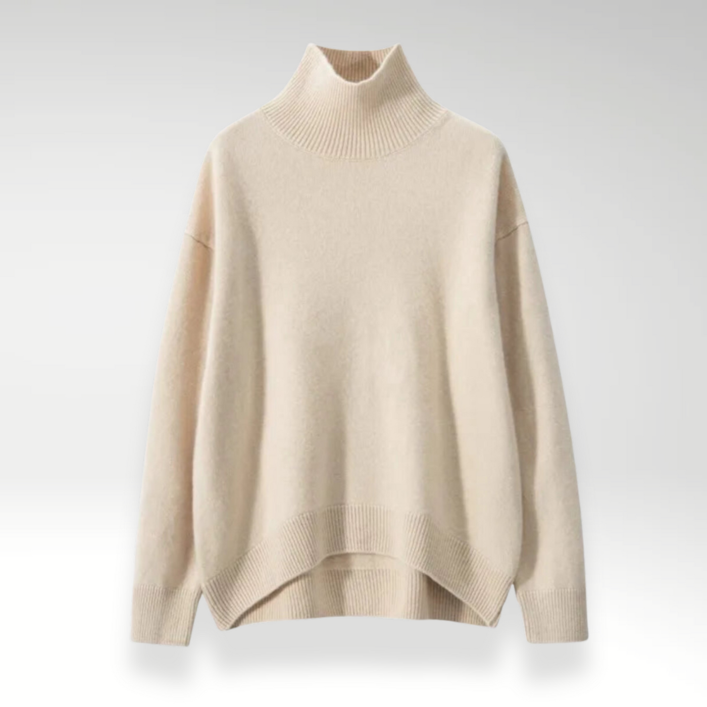 Luxora™ | Comodidad Última: Suéter de Cachemira Suave con Cuello Estiloso