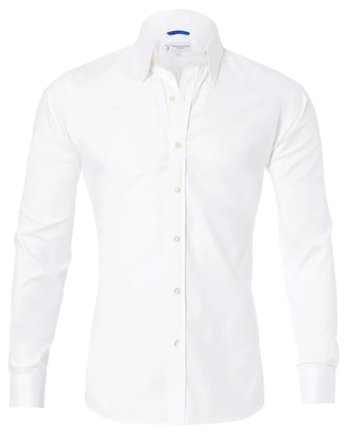 Camisa Oxford elástica con botones