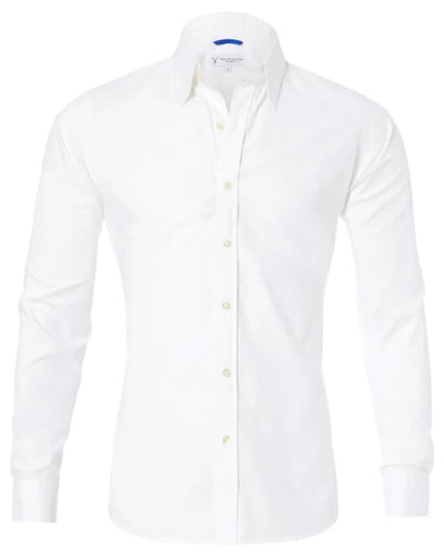Camisa Oxford elástica con botones
