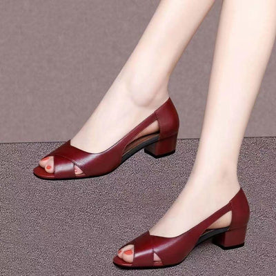 Zita | Sandalias de cuero cómodas y antideslizantes con suela suave para pasos despreocupados