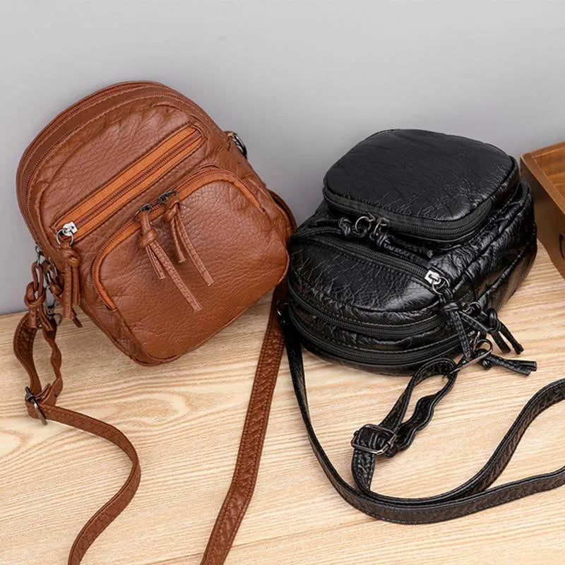 Bolso de hombro Elena: Elegancia casual en suave cuero