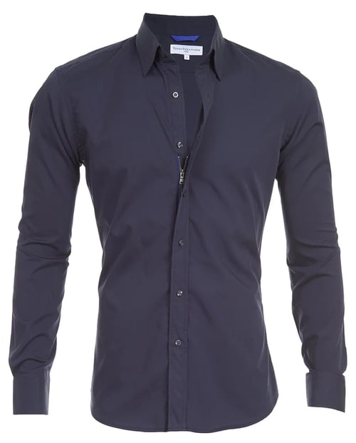 Camisa Oxford elástica con botones