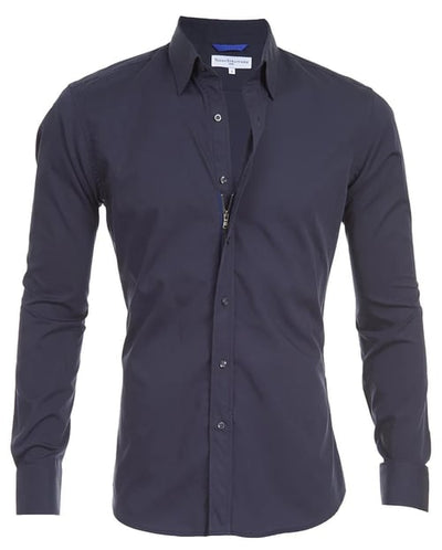 Camisa Oxford elástica con botones