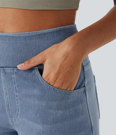 ELASTY | JEANS CÓMODOS CON CINTURA ALTA Y TALLE SUELTO
