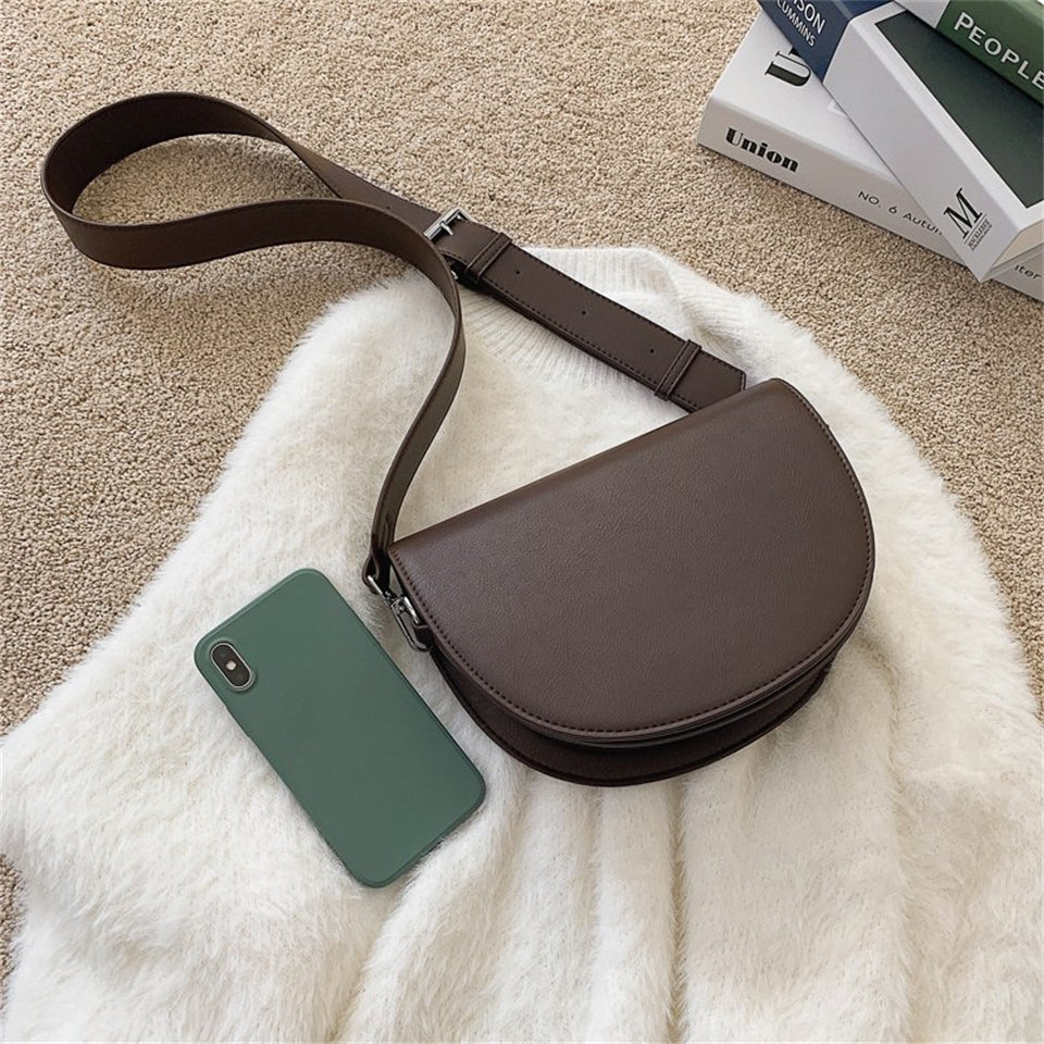Bolso de cuero vintage para mujer Gertrud - un toque retro elegante