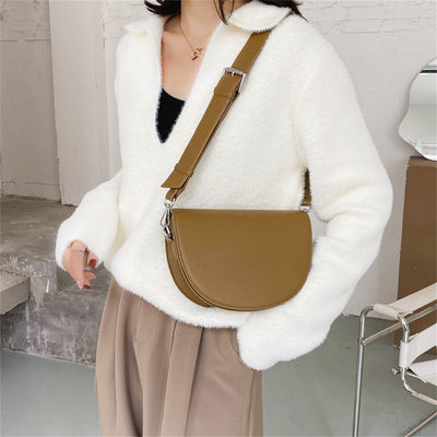 Bolso de cuero vintage para mujer Gertrud - un toque retro elegante