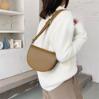Bolso de cuero vintage para mujer Gertrud - un toque retro elegante