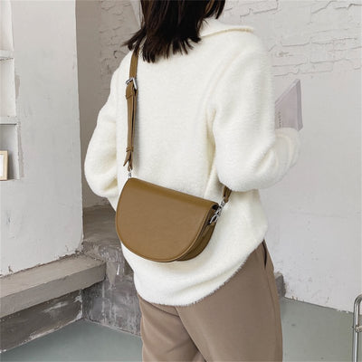 Bolso de cuero vintage para mujer Gertrud - un toque retro elegante
