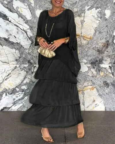 Vestido Artístico Suelto Amalia - Una Expresión de Estilo Único