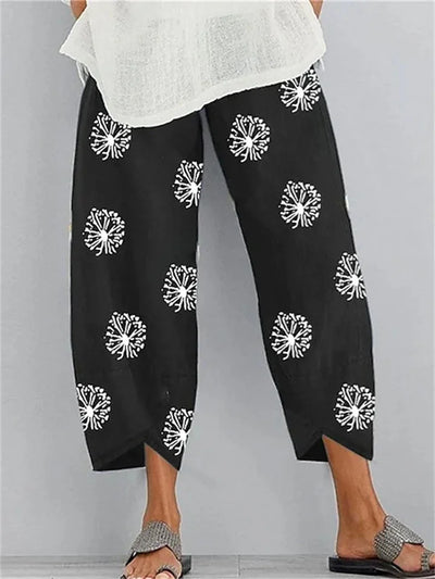 Pantalón Casual Estiloso con Encantador Estampado Angela