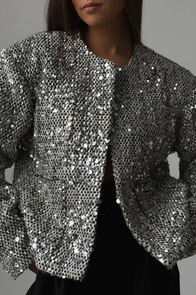Chaqueta Esmerilada de lentejuelas