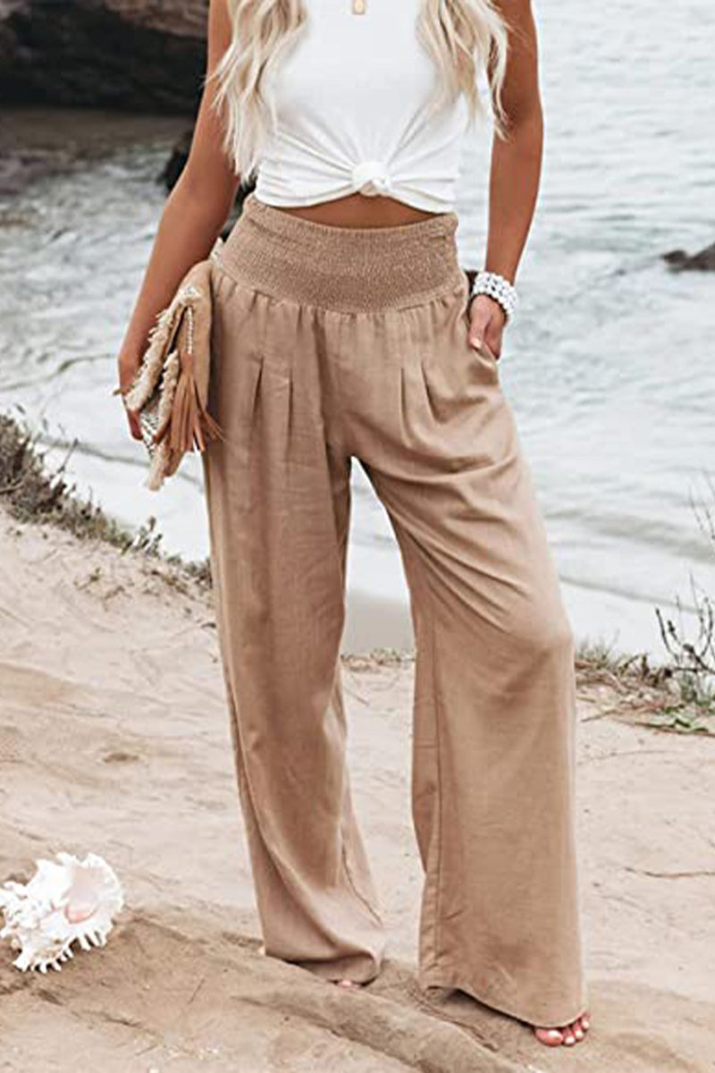 Pantalones Palazzo de Cintura Alta Laura: Estilo y Comodidad Elegante