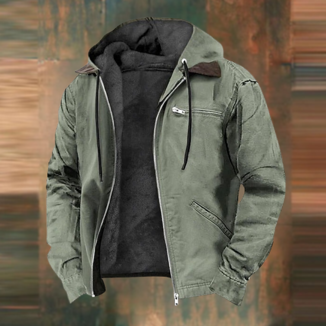 Luis | Chaqueta con cremallera y capucha