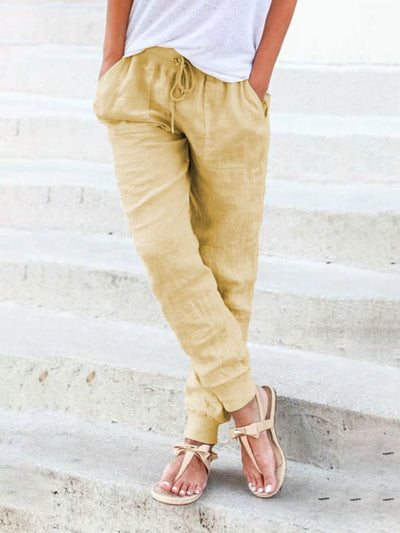 Diana - Pantalones de Verano Ajustables con Estilo