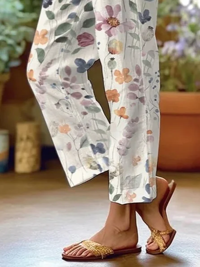 Pantalón Floral Suelto Yasmin - Tu Nueva Opción Casual con Estilo